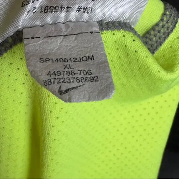 Nike Pro Combat Men's Athletic Shirt Fitted Long Sleeve - Size XL - Venom Green - Picture 4 of 7